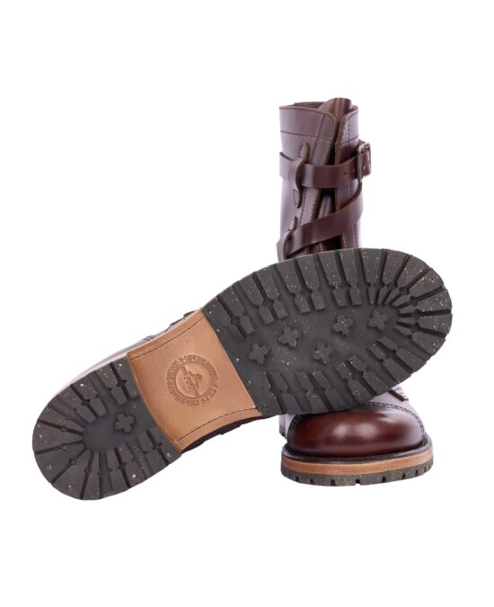 Pike Brothers 1945 Tanker Boots Cognac arriere Pike Brothers 1945 Tanker Boots Cognac - arriere cuir vintage