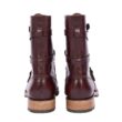 Pike Brothers 1945 Tanker Boots Cognac - boucles cuir vintage