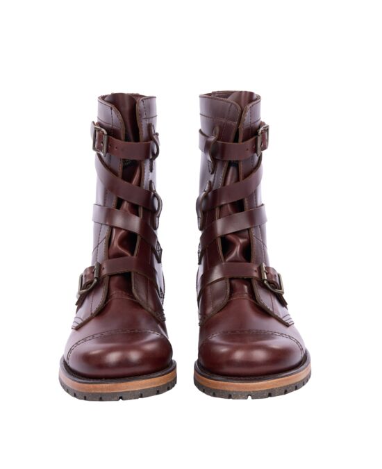 Pike Brothers 1945 Tanker Boots Cognac side Pike Brothers 1945 Tanker Boots Cognac - side vintage leather