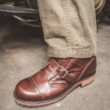 Pike Brothers 1945 Tanker Boots Cognac - worn vintage leather