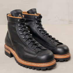Pike Brothers 1946 Mountaineer Boots Black - cuir cuir vintage