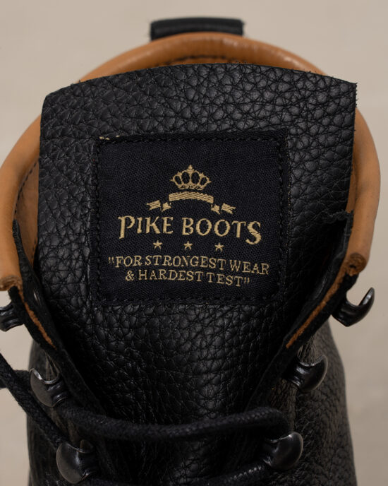 Pike Brothers 1946 Mountaineer Boots Black zoom Pike Brothers 1946 Mountaineer Boots Black - zoom cuir vintage