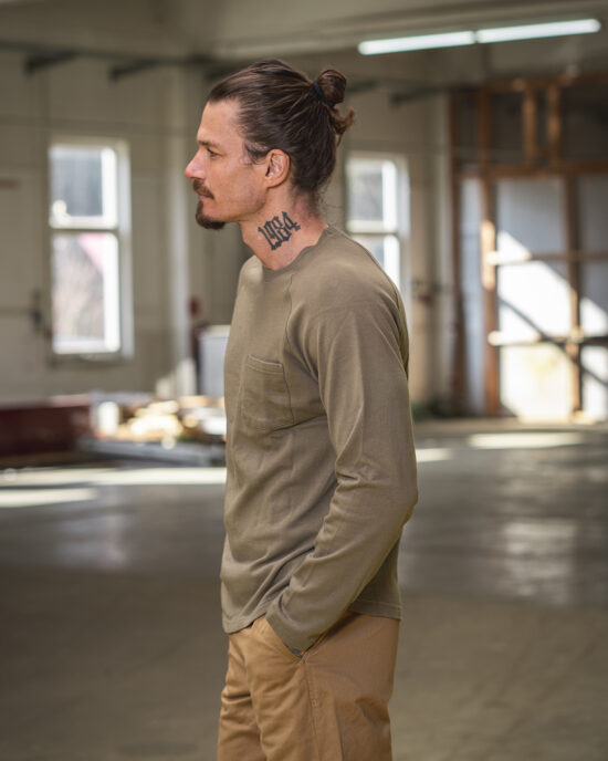 Pike Brothers 1947 Pep Shirt Bellport Grey detail Pike Brothers Pep Shirt Bellport Grey detail