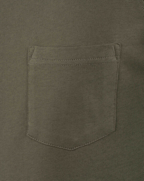 Pike Brothers 1947 Pep Shirt Brooklyn Green fabric Cotton fleece macro Pep Shirt Brooklyn Green