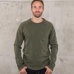 Pike Brothers 1947 Pep Shirt Brooklyn Green sweatshirt - front