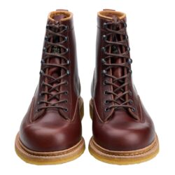 Pike Brothers 1947 Trapper Boots Brown - face cuir vintage