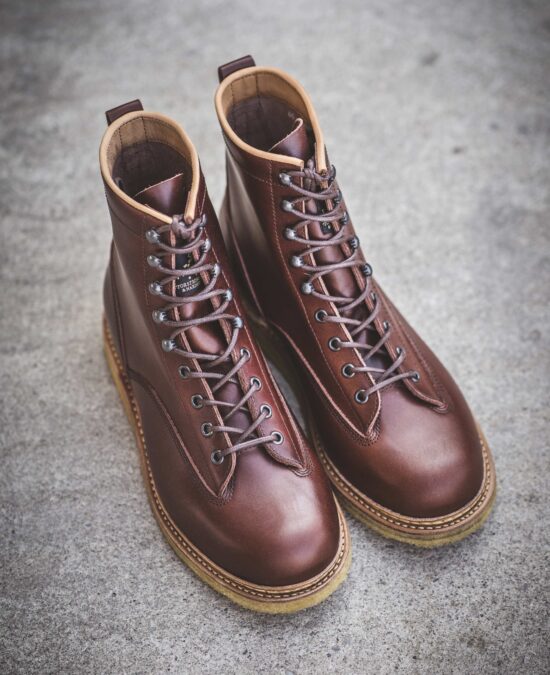 Pike Brothers 1947 Trapper Boots Brown sole Pike Brothers 1947 Trapper Boots Brown - sole vintage leather