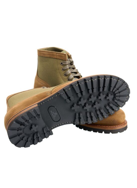 Pike Brothers 1952 Lowkinawa Boots Rough-Out semelle Pike Brothers 1952 Lowkinawa Boots Rough-Out - semelle cuir vintage