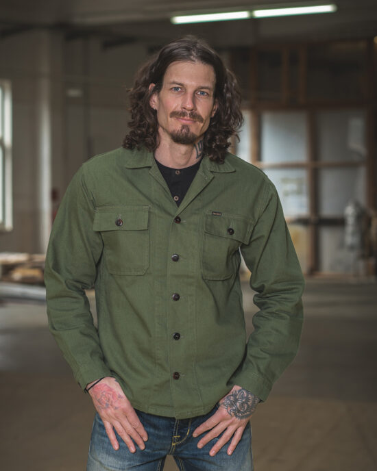 Pike Brothers 1962 OG-107 Field Shirt - Button Front Detail pike-brothers-1962-og-107-field-shirt-olive-button-front