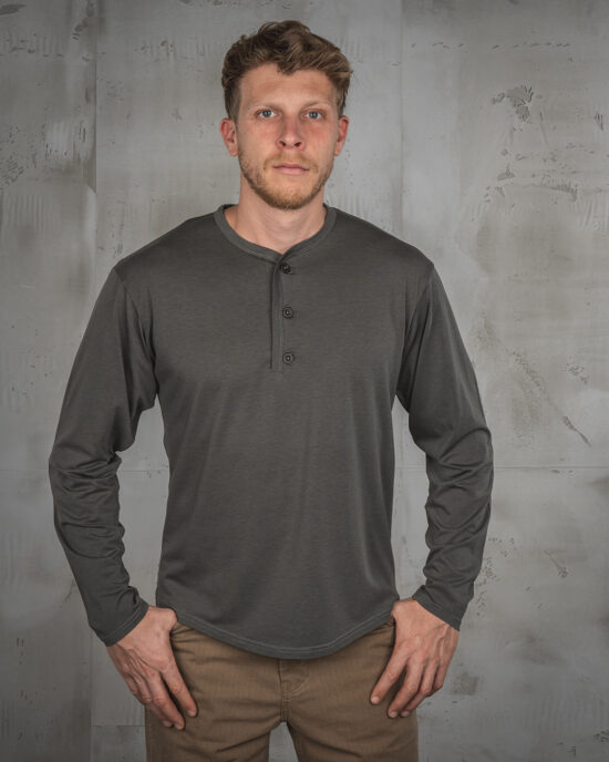 Pike Brothers 1963 Roadie Long Sleeve Texas Green front