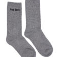 Pike Brothers 1963 Service Socks Grey - knit detail