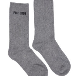 Pike Brothers 1963 Service Socks Grey - knit detail