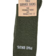Pike Brothers 1963 Service Socks Olive rugged cotton - front view