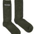 Pike Brothers 1963 Service Socks Olive - knit detail