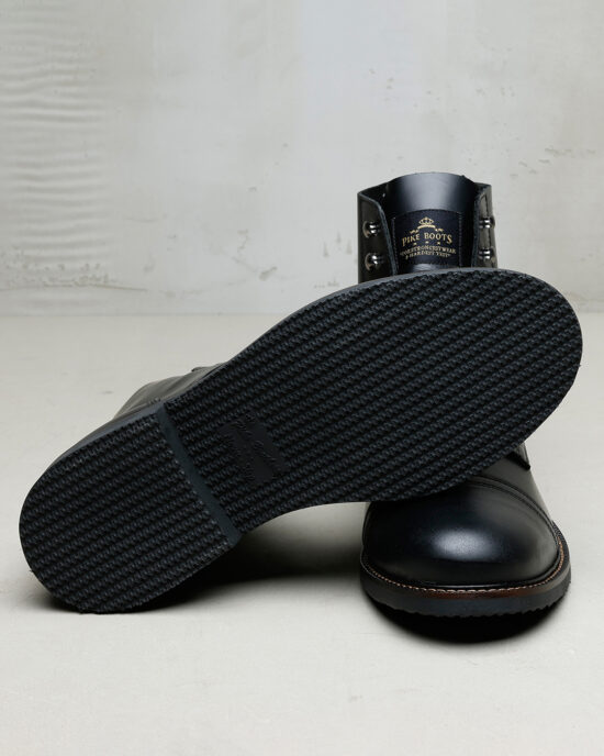 Pike Brothers 1966 Low Quarters Black arriere Pike Brothers 1966 Low Quarters Black - arriere cuir vintage