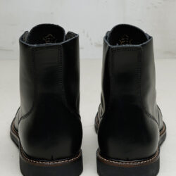 Pike Brothers 1966 Low Quarters Black - face cuir vintage