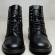 Pike Brothers 1966 Low Quarters Black - profil cuir vintage