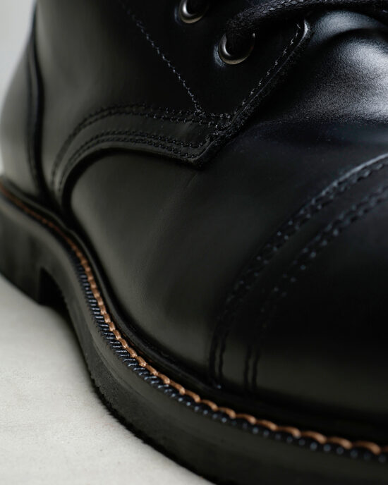 Pike Brothers 1966 Low Quarters Black sole Pike Brothers 1966 Low Quarters Black - sole vintage leather