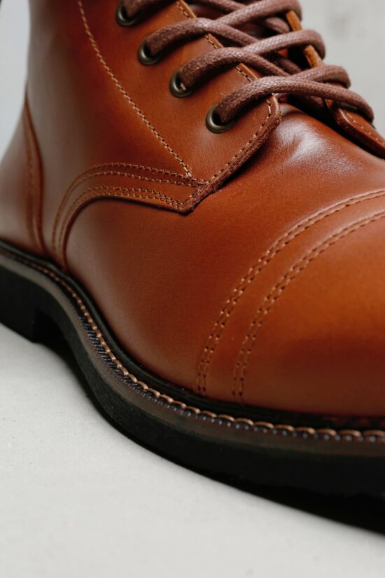 Pike Brothers 1966 Low Quarters Redwood Brown worn Pike Brothers 1966 Low Quarters Redwood Brown - worn vintage leather