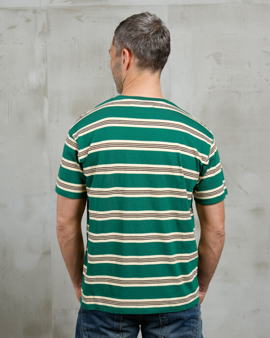 Pike Brothers 1971 Pocket Tee Malibu Green back Pike Brothers Pocket Tee Malibu Green back view