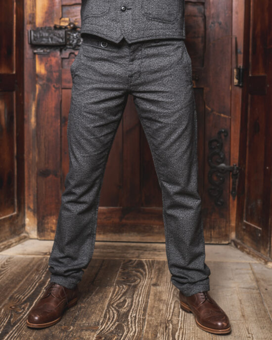 Pike Brothers Pike Brothers 1947 Harvester Trousers French Asphalt High Waist front