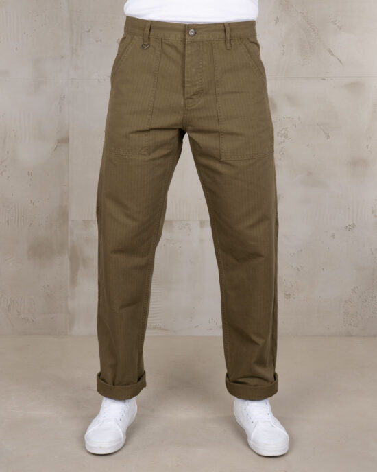 Pike Brothers Pike Brothers 1967 Utility Trousers HBT Olive front