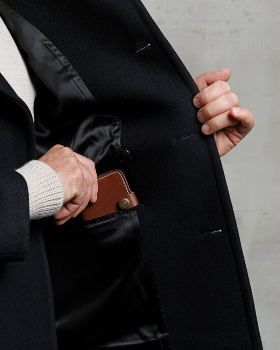 Pike Brothers Vintage Pea Coat 1938 - Shoulder Seam Detail pike-brothers-vintage-pea-coat-1938-black-wool-shoulder-seam