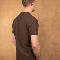 Polo Pike Brothers 1963 Royal Brown marron vu de dos - coupe sixties affinee