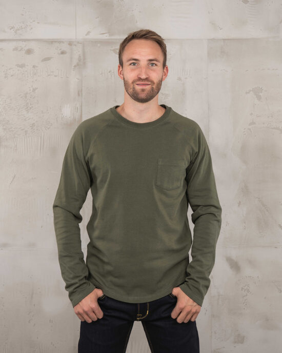 Sweat Pike Brothers 1947 Pep Shirt Brooklyn Green - vue face