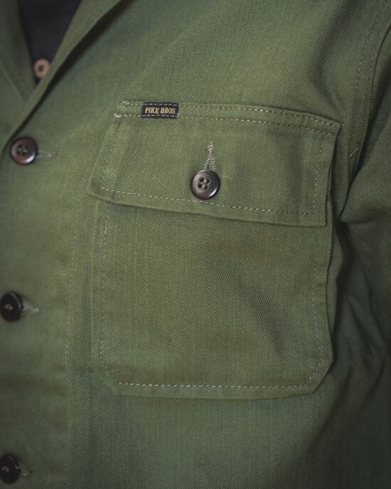 Vintage Military Shirt Pike Brothers OG-107 - Pocket Detail vintage-military-shirt-pike-brothers-og-107-olive-pocket-detail