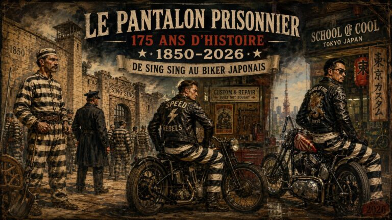 Le pantalon prisonnier : 175 ans d&rsquo;histoire (1850-2026), de Sing Sing au biker japonais