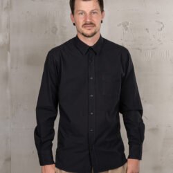 Albatros Shirt Black Chambray Pike Brothers — vintage shirt, back view
