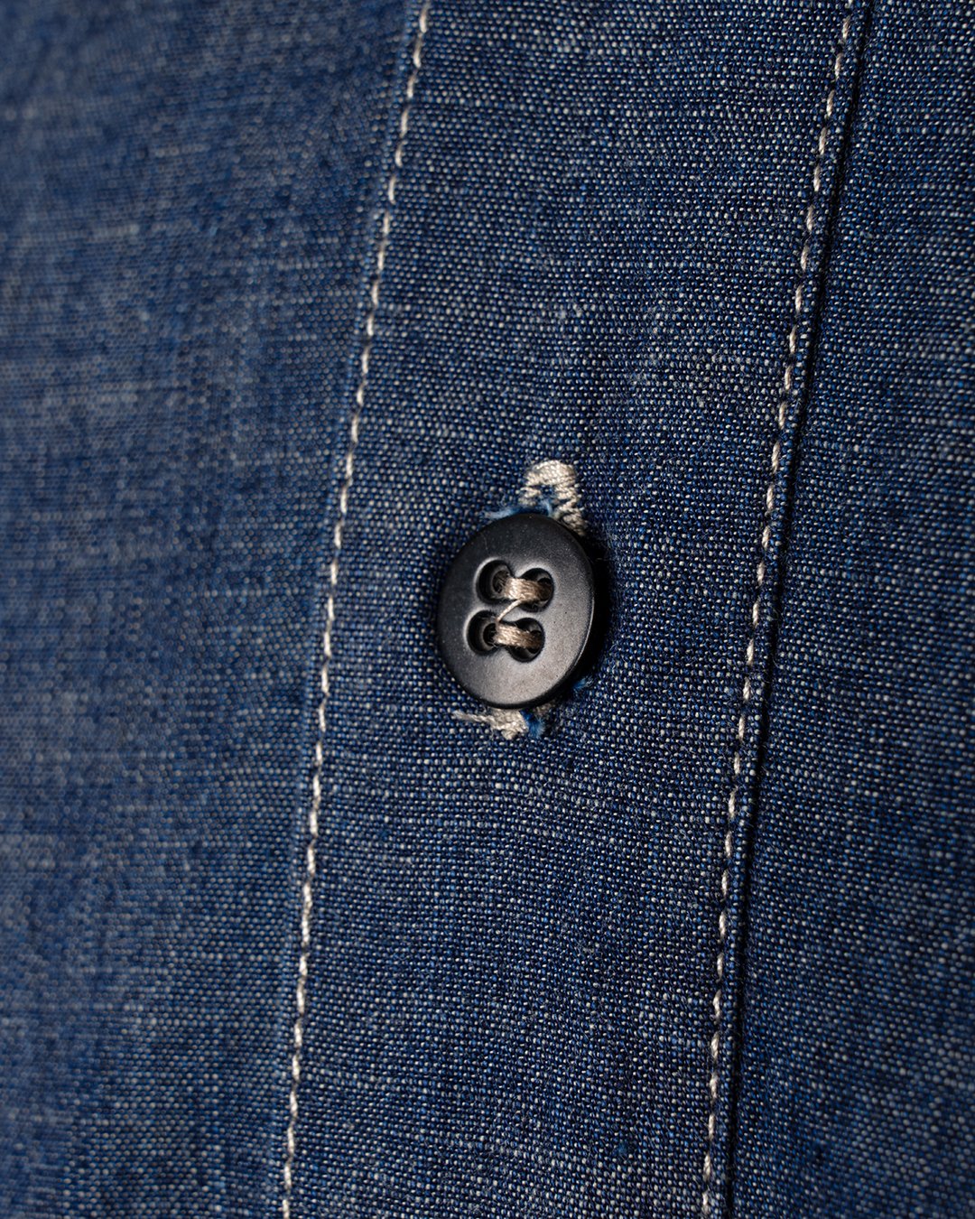 Army Denim Shirt Indigo Pike Brothers — vintage accessory, craftsmanship detail