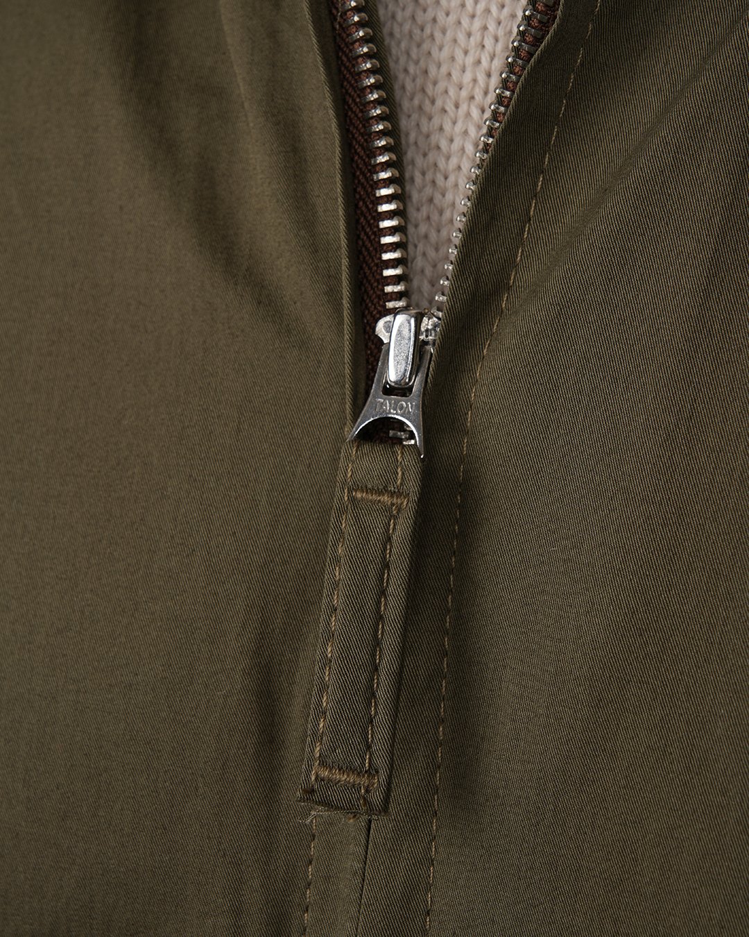 B10 Flight Jacket Olive Pike Brothers — veste vintage, vue de côté