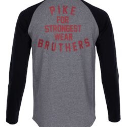 Baseball Shirt Peralta Black Pike Brothers — vintage shirt, back view Baseball Shirt Peralta Black Pike Brothers — vintage shirt, back view