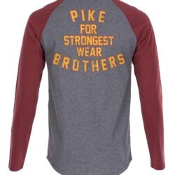 Baseball Shirt Peralta Red Pike Brothers — vintage shirt, back view Baseball Shirt Peralta Red Pike Brothers — vintage shirt, back view