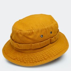 Boonie Hat Moleskin Mustard Pike Brothers — chapeau vintage, vue de dos