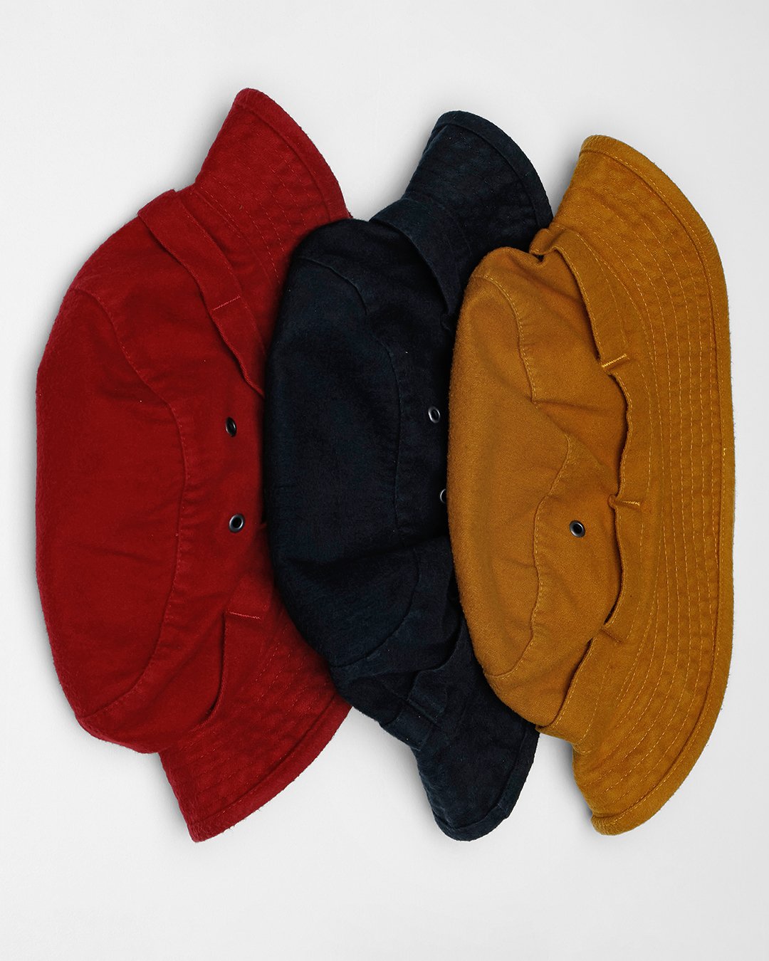 Boonie Hat Moleskin Sulphur Pike Brothers — chapeau vintage, détail de la matière