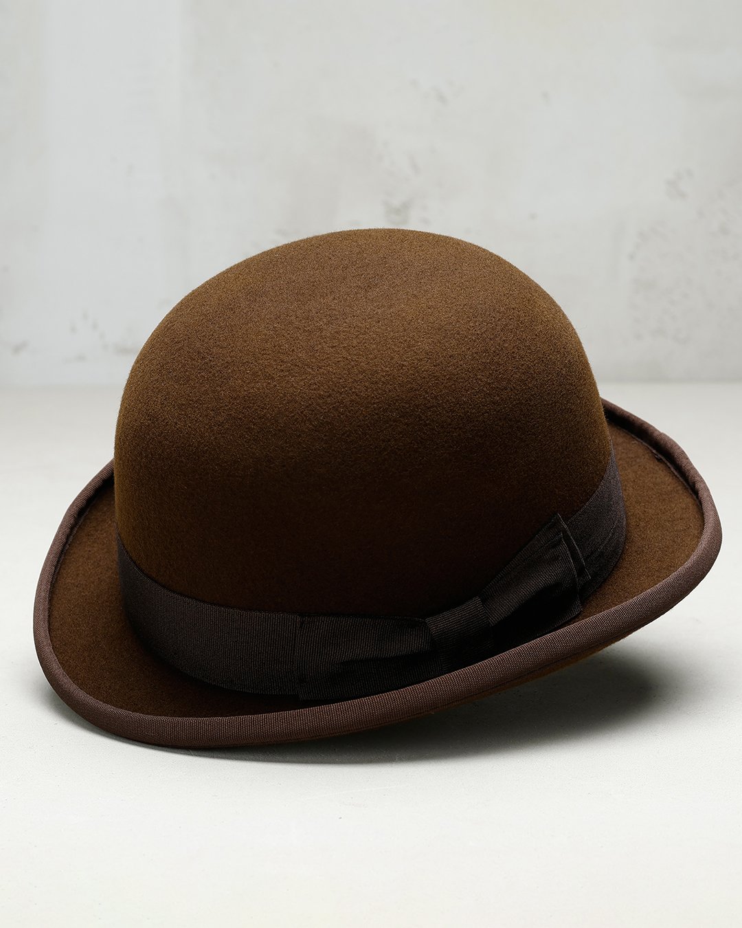 Bowler Hat Camel Pike Brothers — chapeau vintage, vue de face