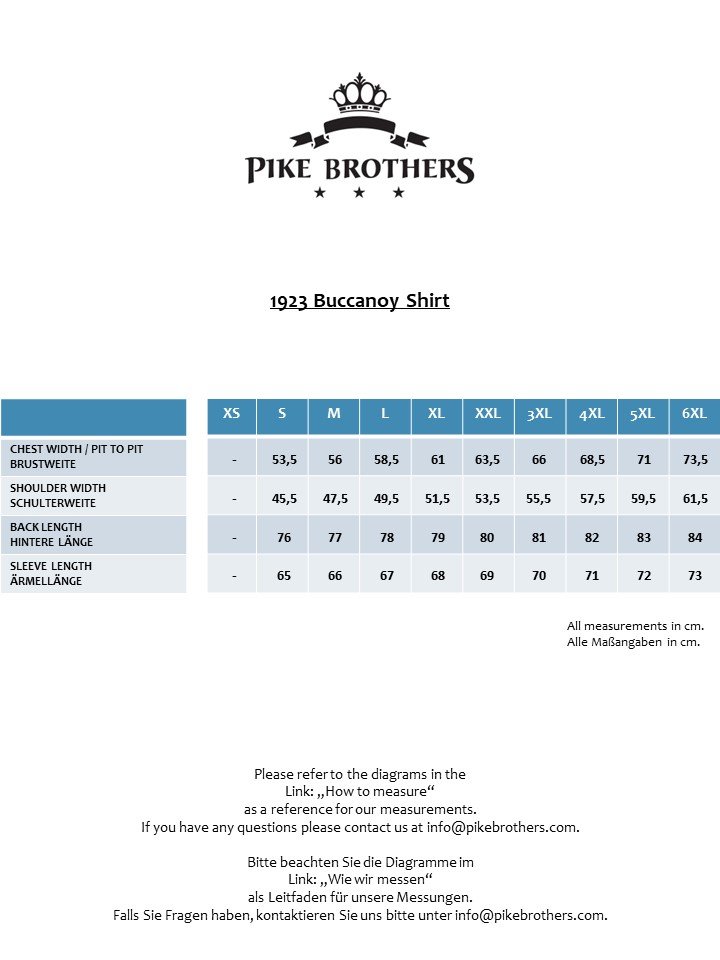 Buccanoy Shirt Beaumont Blue Pike Brothers — vintage shirt, full view