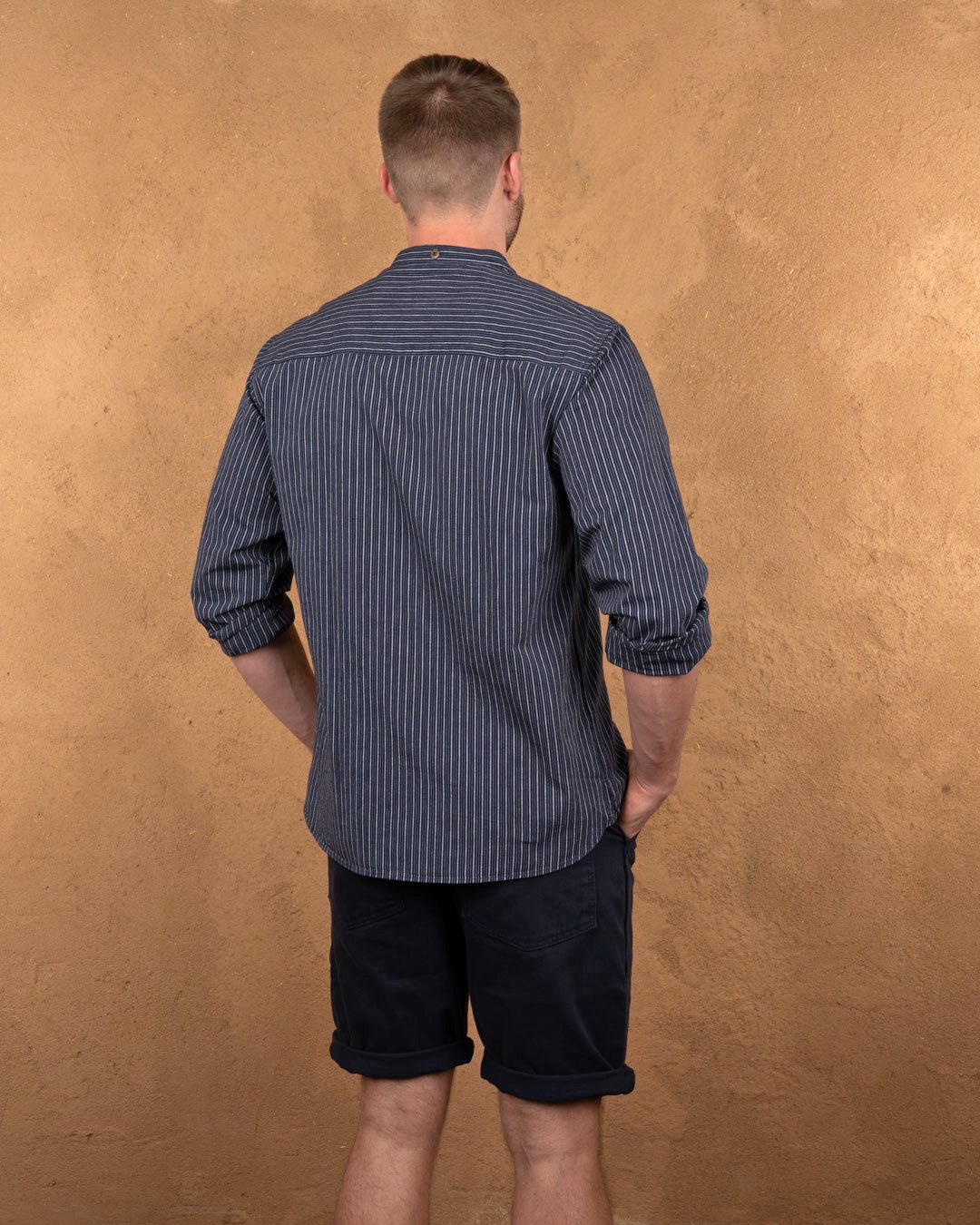 Buccanoy Shirt Beaumont Blue Pike Brothers — vintage shirt, fabric close-up