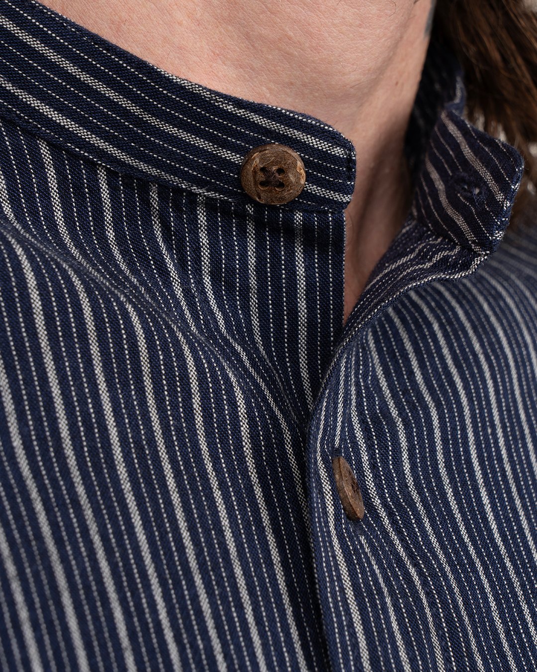 Buccanoy Shirt Beaumont Blue Pike Brothers — vintage shirt, side view