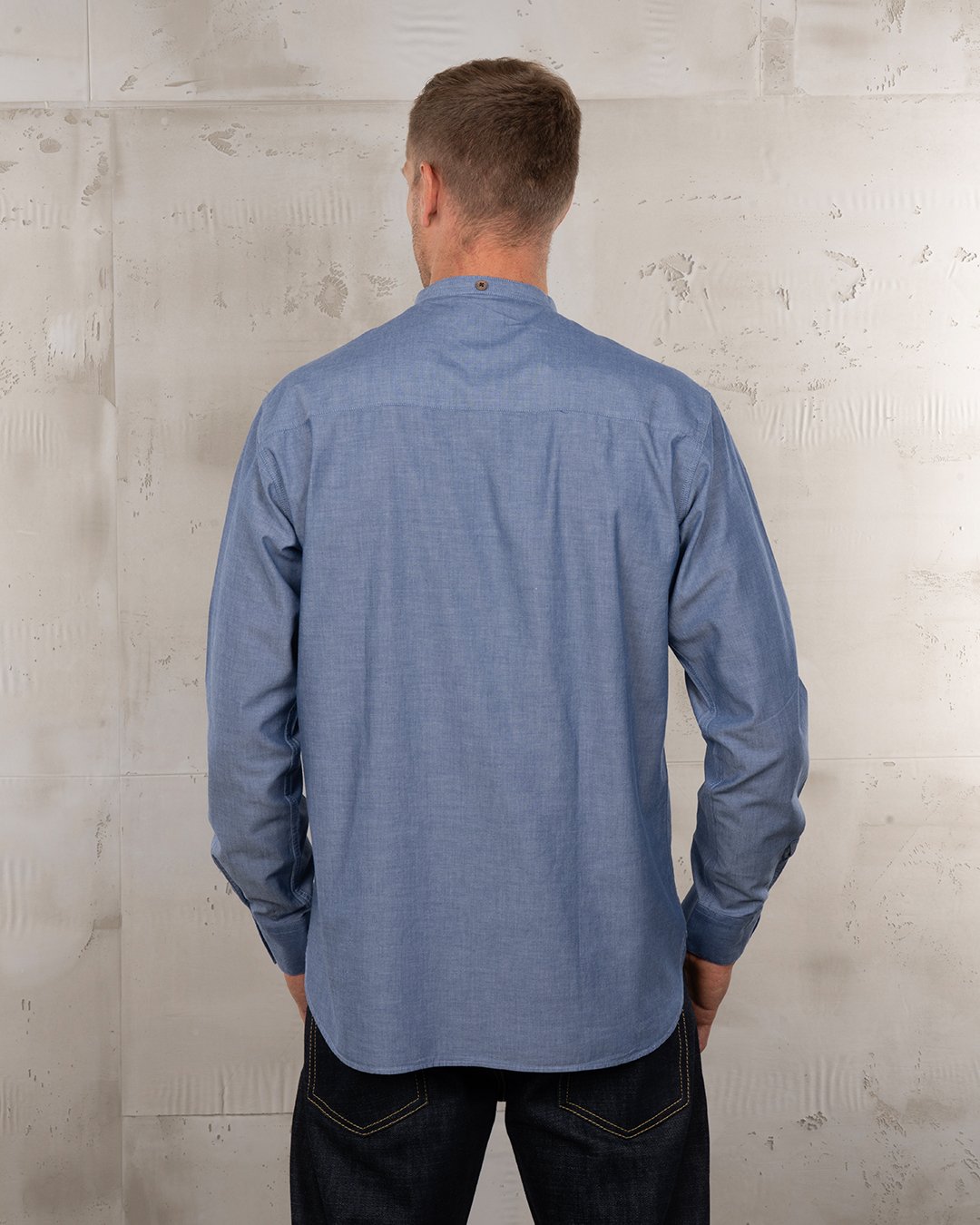 Buccanoy Shirt Blue Chambray Pike Brothers — vintage shirt, stitching detail
