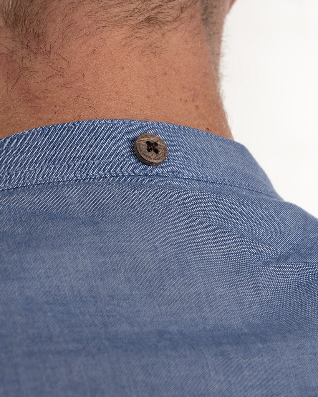 Buccanoy Shirt Blue Chambray Pike Brothers — vintage shirt, worn in context