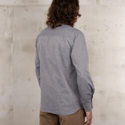 Buccanoy Shirt Grey Striped Pike Brothers — vintage shirt, back view