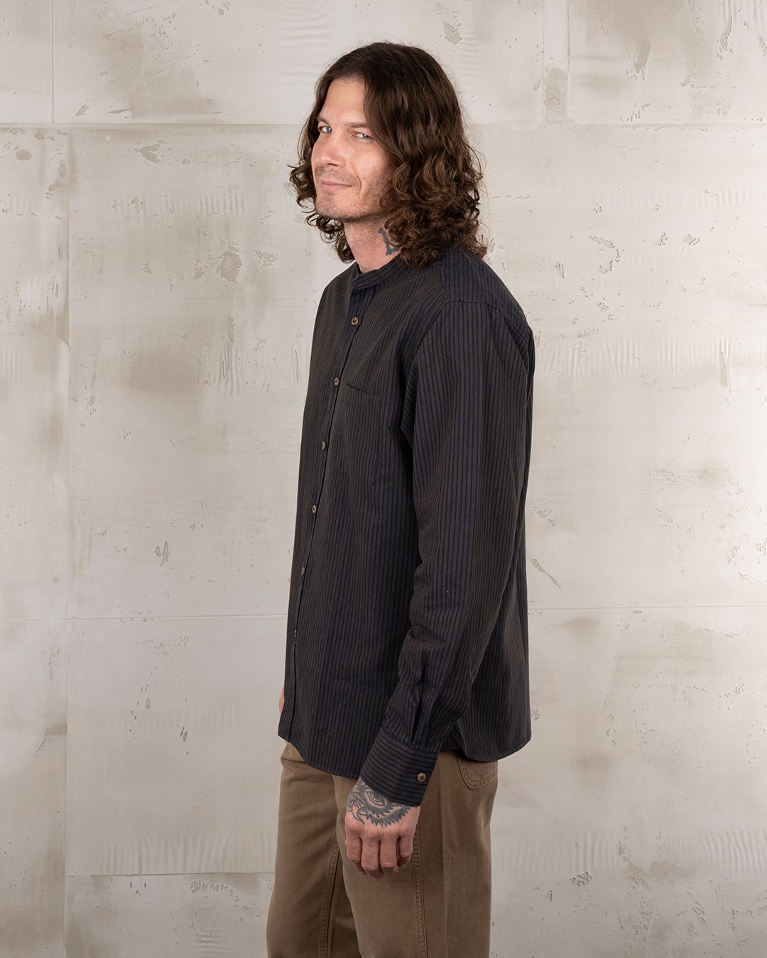 Buccanoy Shirt Hosai Blue Pike Brothers — vintage shirt, back view
