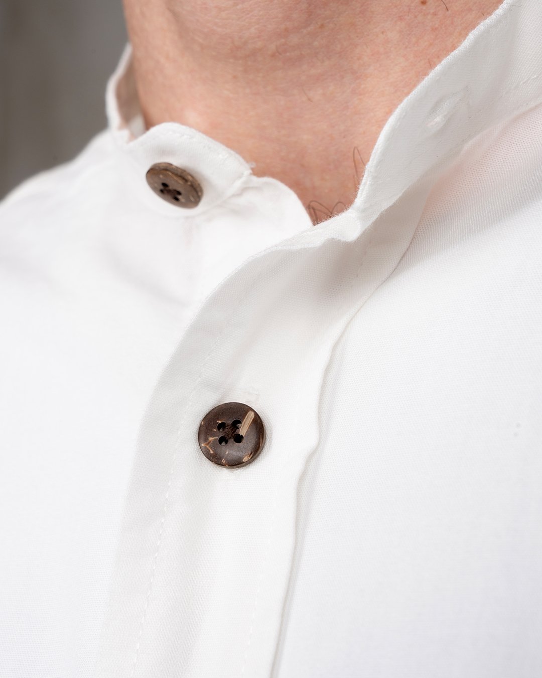 Buccanoy Shirt Linen Ecru Pike Brothers — vintage shirt, stitching detail