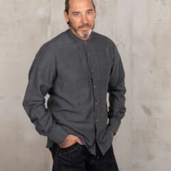 Buccanoy Shirt Oldham Grey Pike Brothers — vintage shirt, front view