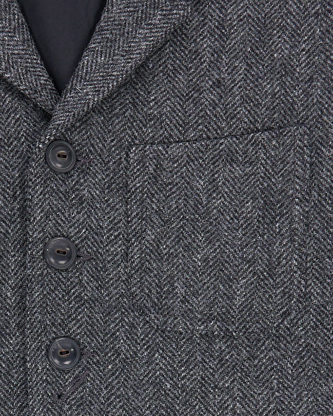 Calico Vest Dundee Grey Pike Brothers — gilet vintage, détail de la matière