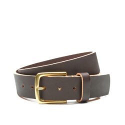 Chopper Belt Brown Pike Brothers — ceinture vintage, vue de trois quarts